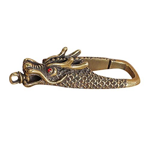 GAROZATION Schlüsselanhänger Cool Key Taille Schlüsselanhänger Tasche Vintage Messing Drache von GAROZATION
