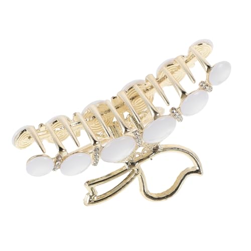 GAROZATION Schmetterling Opal Haarspange Haarspange Für Frauen Schmetterling Haarkralle Perlenkralle Clip Perlen Haarspange Perlen Haarkralle von GAROZATION