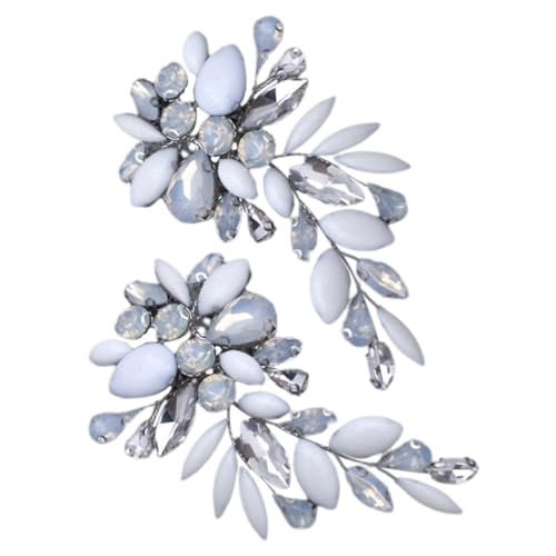 GAROZATION Schuhclips mit Strasssteinen Abnehmbare Braut Schuhdekoration Leichte und Langlebige Schuhschnallen Vielseitig für Hochzeit Party Dinner Verstellbare Schuhcharms für Damen von GAROZATION