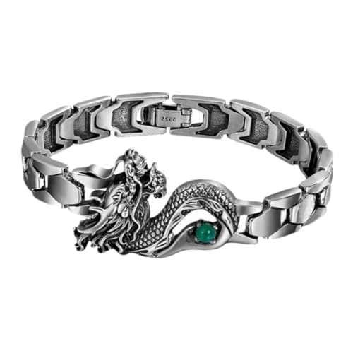 GAROZATION Starkes Dragon Armband aus Zinklegierung Herrenmode Individualität Langlebiges Year Schmuck für Freunde und Familie von GAROZATION
