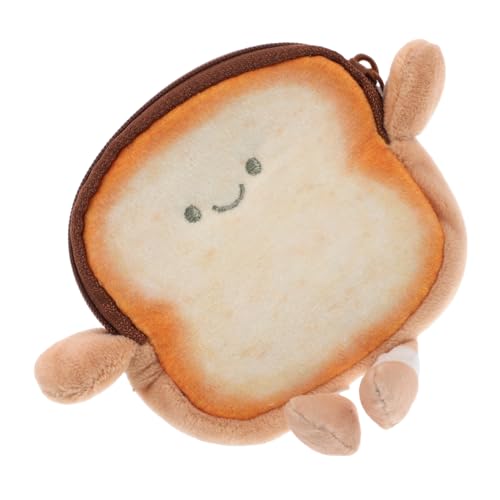 GAROZATION Toastförmige Münzbörse, Brotbeutel Anhänger, Toastbeutel Anhänger, Einzigartige Geldbörsen, Lustige Geldbörse, Süßes Spielzeug, Süße Geldbörse, Neuartige Geldbörsen Für Frauen, von GAROZATION