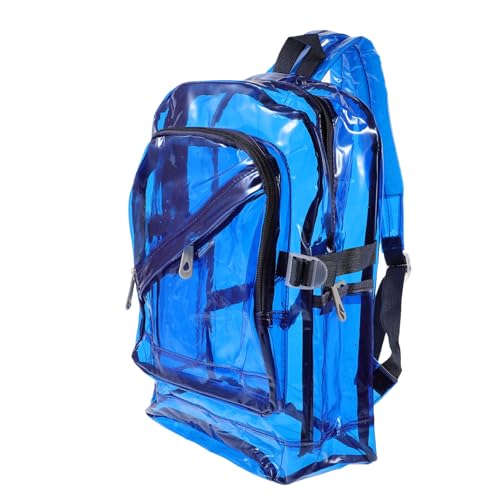 GAROZATION Transparenter Schulrucksack Für Mädchen Und Jungen Robuste Schultergurte Geräumig Für Bücher Und Utensilien Leichtgängiger Reißverschluss Für Schule Und Urlaub von GAROZATION