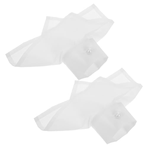 GAROZATION Abnehmbare Rüschenmanschetten Für Damen Dekorative Fake-ärmel Weiß Elastische Handgelenksmanschetten Für Kleider Accessoires Für Frauen Und Mädchen von GAROZATION