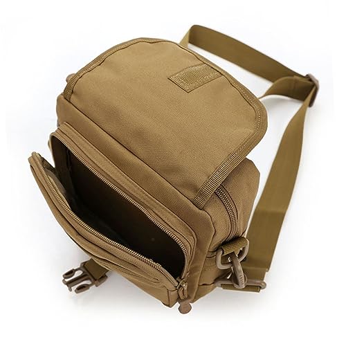 GAROZATION Outdoor Umhängetasche Aus Nylon Mit Reißverschluss Kleine Multifunktionstasche Für Männer Und Frauen Tragbar Als Crossbody Oder Messenger Bag Für Camping Wandern Und Reisen von GAROZATION