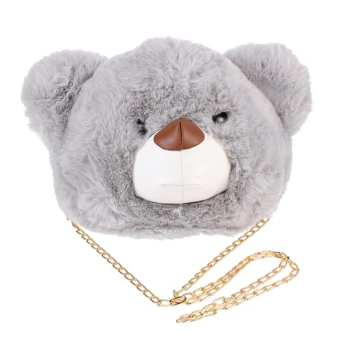 GAROZATION Schultertasche Bär Umhängetasche Tragbare Aufbewahrungstasche Cartoon-Tasche Body Bag Entzückende Lagerung Beutel Leicht Zu Tragen von GAROZATION