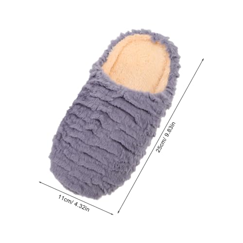 GAROZATION Hausschuhe Unisex Für Erwachsene Geräuscharme Innenbereich Schuhe Mit Weicher Sohle Rutschfeste Hausschuhe Für Damen Und Herren Warme Reise Und Gästebad Schuhe von GAROZATION