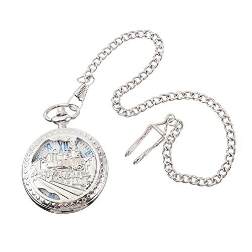 GAROZATION Retro Taschenuhr Mit Hängender Kette Vintage Handaufzug Mechanische Uhr Für Herren Robuste Und Stilvolle Dekoration Für Kleidung Für Zu Weihnachten Valentinstag Und Hochzeiten von GAROZATION