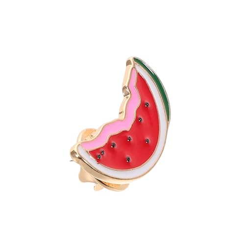 GAROZATION Brosche Realistisches Wassermelonen-abzeichen Süße Wassermelonen Emaille-metallschmuck Für Frauen Stilvolle Anstecknadel von GAROZATION