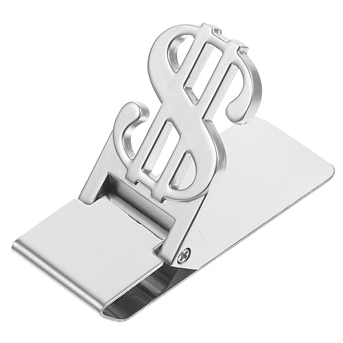 GAROZATION Geldklammer Aus Metall Tragbarer Geldaufbewahrungsclip Praktische Geldscheinklammer Verschleißfeste Klammer Für Geld Kleine Geldklammer Fürs Büro von GAROZATION