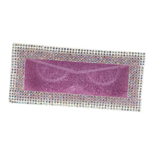 GAROZATION Wimpernbehälter Mit Strasssteinen Aufbewahrungskoffer Für Falsche Wimpern Herausziehbares Tablett Beauty-organizer Für Partys Und Hochzeiten von GAROZATION