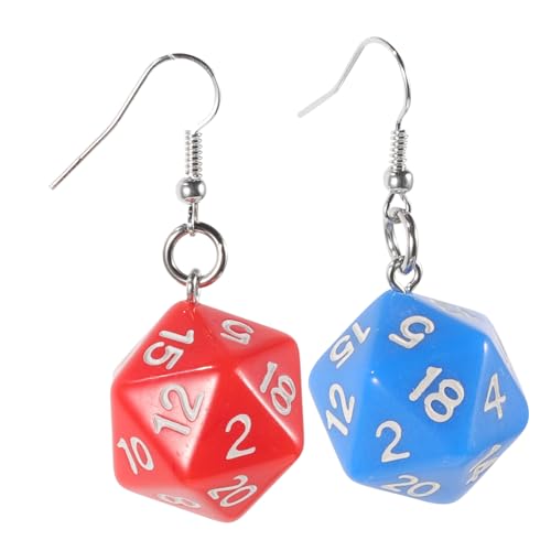 GAROZATION Würfel Ohrringe Damen Würfelanhänger Leichtes Design Kreativer Modeschmuck Für Mädchen Und Frauen Geschenkidee Für Rollenspiel Spieler Und Brettspiel Fans von GAROZATION