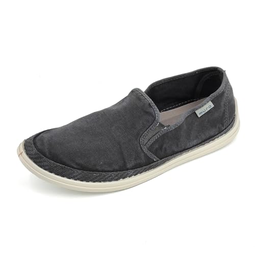 GARRIDO MURO Herren Espadrillas Classic Solid Stoffschuhe Flache Freizeitschuhe GM-541 (Anthrazit,46) von GARRIDO MURO