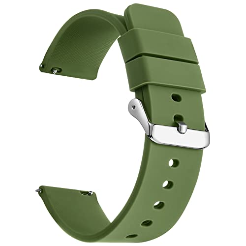 GARRULAX Silikon-Uhrenarmbänder, Schnellverschluss, hochwertiges, weiches Gummi, 18 mm, 20 mm, 22 mm, Ersatzarmband für Damen und Herren, 20 mm GARRULAX Silikon-Uhrenarmbänder, Schnellverschluss, hochwertiges, weiches Gummi, 18 mm, 20 mm, 22 mm, Ersatzarmband für Damen und Herren, 20 mm von Garrulax