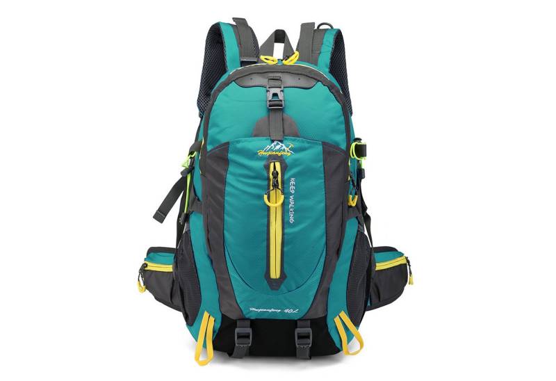 GARRYFIZH Wanderrucksack 40 l wasserabweisender Reiserucksack Camping, Wasserdicht, Notfall-Überlebenspfeife, Verstellbar von GARRYFIZH