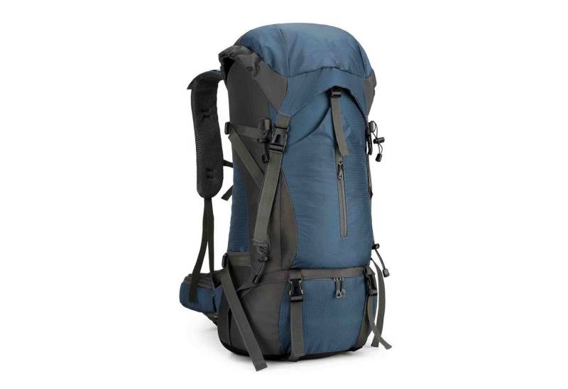 GARRYFIZH Wanderrucksack 70L Trekkingrucksack Reiserucksack mit Rückenbelüftung, Regenschutz, Reißfest, Wasserdicht, Verstellbare Schultergurte Hüftgurt Brustgurt von GARRYFIZH