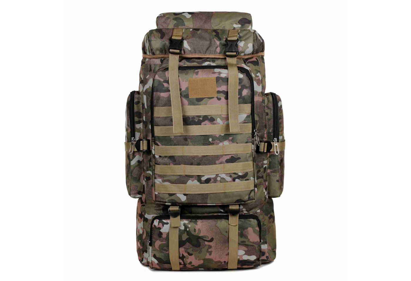 GARRYFIZH Wanderrucksack Groß Rucksack Herren Damen Trekkingrucksack Outdoor Reiserucksack, Atmungsaktiv, Große Kapazität, Verstellbar, Mehrere Taschen von GARRYFIZH