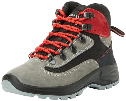 GARSPORT Dublin TEX Trekking Shoe, GRAU/ROT, 28 EU von GARSPORT