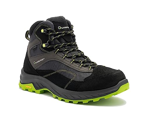 GARSPORT Herren AVERAU MID WP Trekking Shoe, SCHWARZ/Lime, 45 EU von GARSPORT