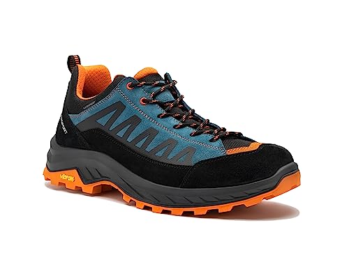 GARSPORT Herren GIAU Low WP Trekking Shoe, Blaugrün/Orange, 37 EU von GARSPORT