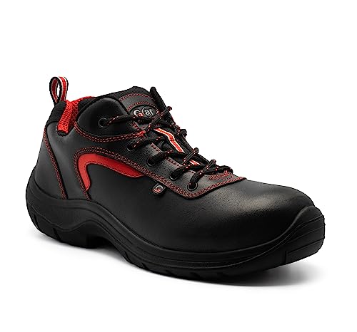 GARSPORT Herren GIOVE Low S3 Safety Shoe, SCHWARZ ROT, 41 EU von GARSPORT