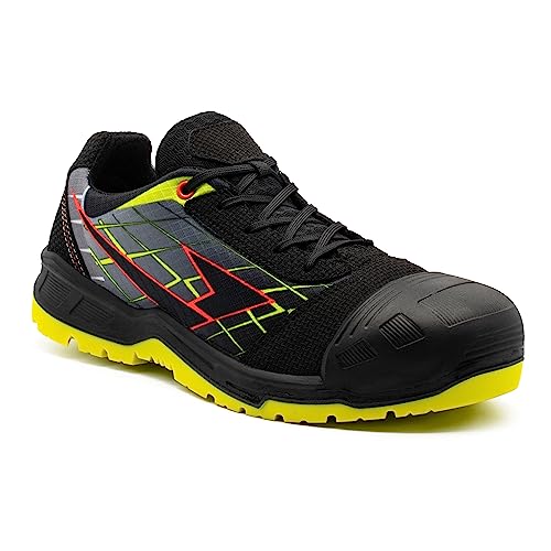GARSPORT Herren Jocker 1 S1P Safety Shoe, SCHWARZ/FLUOGELB, 45 EU von Garsport