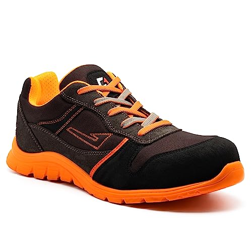 Garsport Herren Kam 17 Low 1 S1p Safety Shoe, Anthrazit Fluo Orange, 39 EU von Garsport
