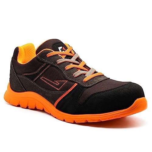 GARSPORT Herren KAM 17 Low 1 S1P Safety Shoe, ANTHRAZIT/Fluo ORANGE, 41 EU von GARSPORT