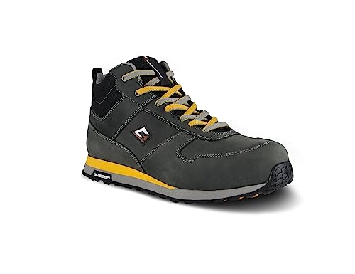 GARSPORT Herren Monza MID 3 S3S Safety Shoe, ANTHRAZIT/GELB, 40 EU von GARSPORT