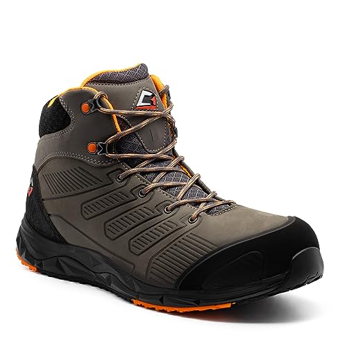 GARSPORT Herren NASCAR MID 3 S3 Safety Shoe, ANTHRAZIT/ORANGE, 36 EU von GARSPORT