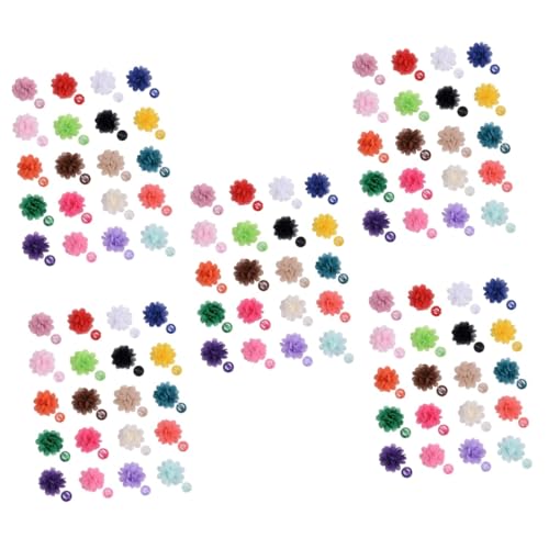 100 Stück Chiffon Haarspangen Haarspangen Kinder Haarspangen Für Mädchen Haarnadel Mini Haarspangen Blumen Haarspangen Blumen Haar Accessoires Winzige Haarspange Mädchen GARVALON von GARVALON