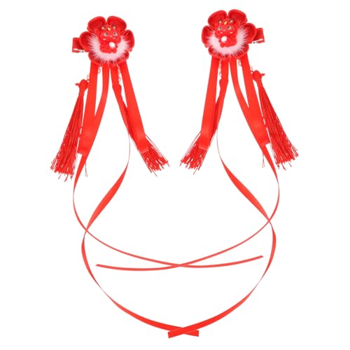 GARVALON 1paar Damen Haarklammern Mit Drachen-design Und Quasten Traditionelle Chinesische Haaraccessoires Für Neujahr Für Partys Und Besondere Anlässe von GARVALON