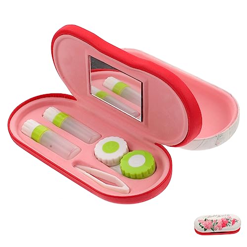 GARVALON Brillenetui Reißverschluss Kontaktlinsenhalter Haushalt Tragbares Sonnenbrille Aufbewahrungsbox von GARVALON