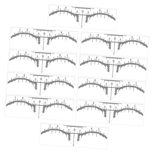 GARVALON 10Pcs Eyebrow Shaper Für Frauen Augenbrauenlinie Für Frauen Make Up Augenbrauen Lineal Zeichnen Der Augenbrauenlinie Augenbrauen Mapper Für Messung Augenbrauen Lineal Leveling von GARVALON