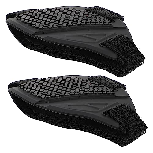 GARVALON 2 Stück Teiliges Gummi Schuhschutz Motorrad Halbschuhabdeckung Rutschfest Verschleißfest Schutz für Schaltvorgang Passend für Stiefel und Schuhe von GARVALON