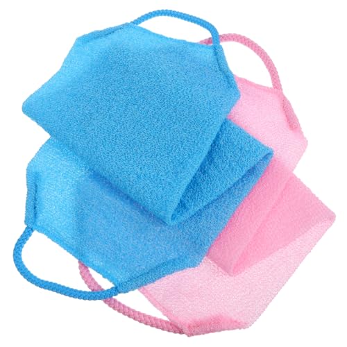 GARVALON 2 Stück Peeling-badewäscher für Den Rücken Körperwäscher Badewaschlappen Rückenwäscher für Herren und Damen von GARVALON