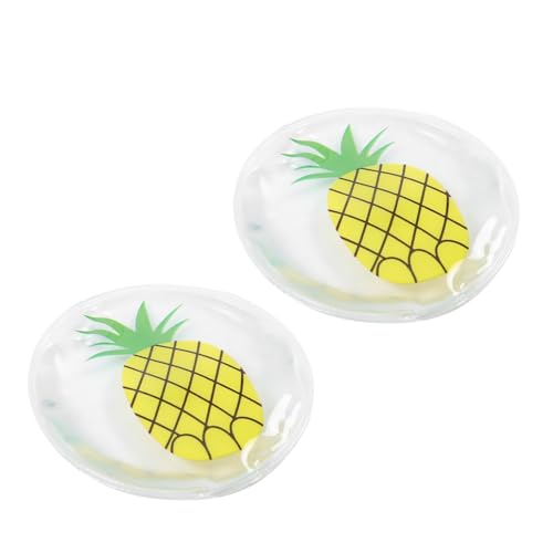 GARVALON Augenabdeckung Schlafgelpads Kühlende Augenklappe Zur Linderung Von Müdigkeit Damen Augenpads in Runder Form Gelpackung Pvc-material Kaltkompresse für Geschwollene Augen GARVALON Augenabdeckung Schlafgelpads Kühlende Augenklappe Zur Linderung Von Müdigkeit Damen Augenpads in Runder Form Gelpackung Pvc-material Kaltkompresse für Geschwollene Augen von GARVALON