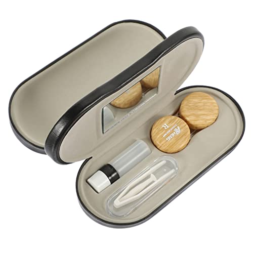 GARVALON 1satz Doppelseitiger Brillenorganizer Aus Pu-Leder Tragbare Brillenbox Mit Hartschale Für Zuhause Für Aufbewahrung Von Sonnenbrillen Und Lesebrillen Leicht Und Handlich von GARVALON