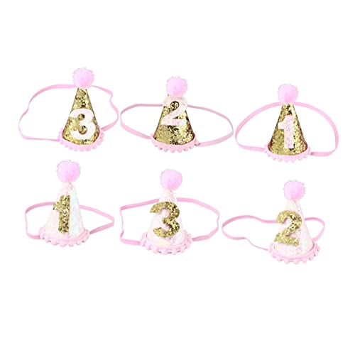 GARVALON Eleganter Und Stylischer Hut Glitzer-geburtstagshut Für Baby-mädchen Mit Foto-requisiten von GARVALON