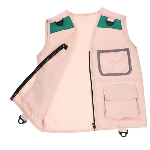 GARVALON Explorer Junge Mädchen Weste Cosplay Kostüm Für Rollenspiele Outdoor-abenteuer Mit Mehreren Taschen Atmungsaktiv Und Langlebig Für Kinderfestivals Und Bühnenaufführungen von GARVALON