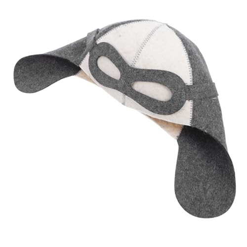 GARVALON Filzhut Für Sauna Wollkappe Für Dampfbad Saunakappe Aus Filz Für Damen Und Herren Duschkappe Kopfbedeckung Für Spa von GARVALON