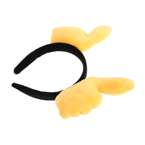 GARVALON Flauschiges Haarband Mit Handgeste-design Stirnband Für Kinderfotos Haarreifen Für Feiertage Und Weihnachten Kostümzubehör von GARVALON