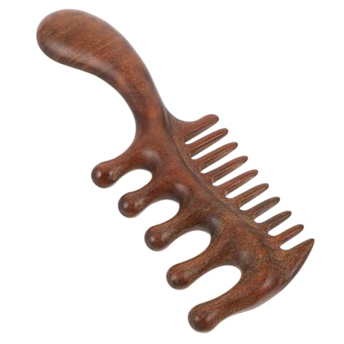 GARVALON Holzkamm für Kopfhautmassage Fünfzahn Massagestruktur Ergonomisch für Männer und Vielseitiges Massagewerkzeug zur Entspannung und Schmerzlinderung GARVALON Holzkamm für Kopfhautmassage Fünfzahn Massagestruktur Ergonomisch für Männer und Vielseitiges Massagewerkzeug zur Entspannung und Schmerzlinderung von GARVALON
