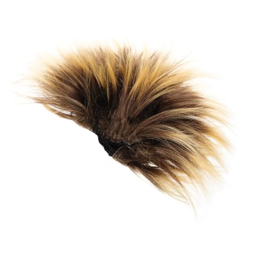 GARVALON Party Perücke Stacheliges Design Lustige Kostümperücke für Erwachsene und Masquerade Cosplay Accessoire Braun für Karneval Festival und Fasching von GARVALON