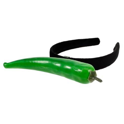 GARVALON Simulations Chili Design Haarreifen Damen Lustiges Stirnband Festival Kopfschmuck Kreatives Party Accessoire Leicht Langlebig von GARVALON