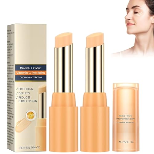 2Pcs Likwispect Eye Balm,2025 New Eye Balm with Vitamin C Brightens and Reduces Puffiness,Eyes Care Stick for Women,Hydrating Eyes Cream,Improve Dark Circles von GARWAR