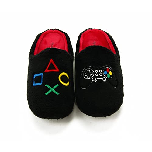 GARZON Hausschuh für Gamer und Videospiel-Fans – hergestellt in Spanien., Schwarz , 35 EU von GARZON