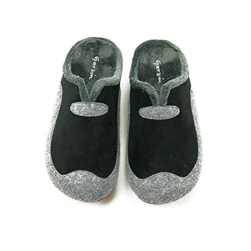 Garzon Hausschuhe für: Herren, Schwarz - Schwarz - Größe: 44 EU von GARZON