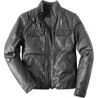 GAS Herren Blouson schwarz Baumwolle unifarben von GAS