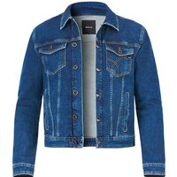 GAS Herren Jeansjacke blau Baumwoll-Stretch unifarben von GAS