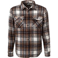 GAS Herren Overshirt braun Mikrofaser von GAS